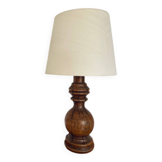 Brutalist wooden lamp