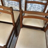 4 Scandinavian teak chairs, 1960