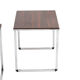 Vintage nesting table in rosewood and high polished metal base.
