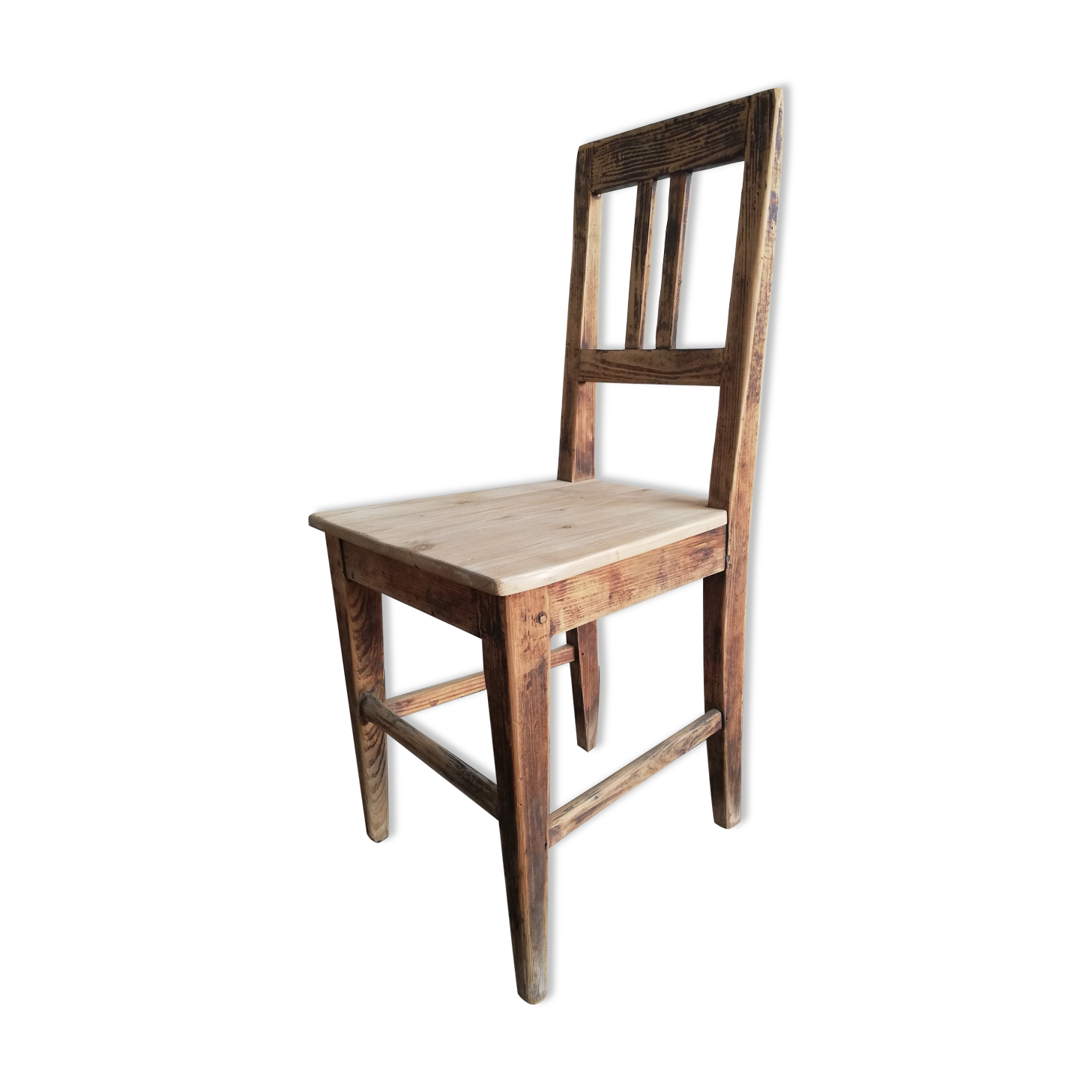 Chaise vintage en bois, années 50