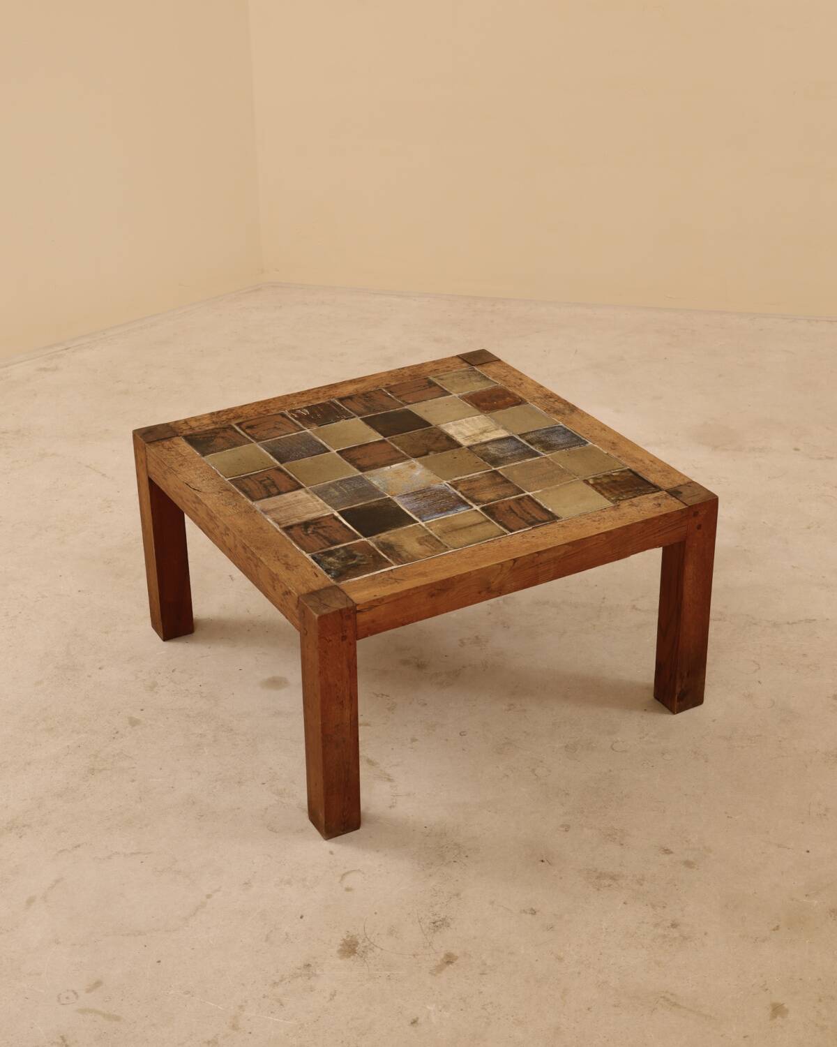 Glazed ceramic coffee table, Jean-Michel Doix, France, 1980s