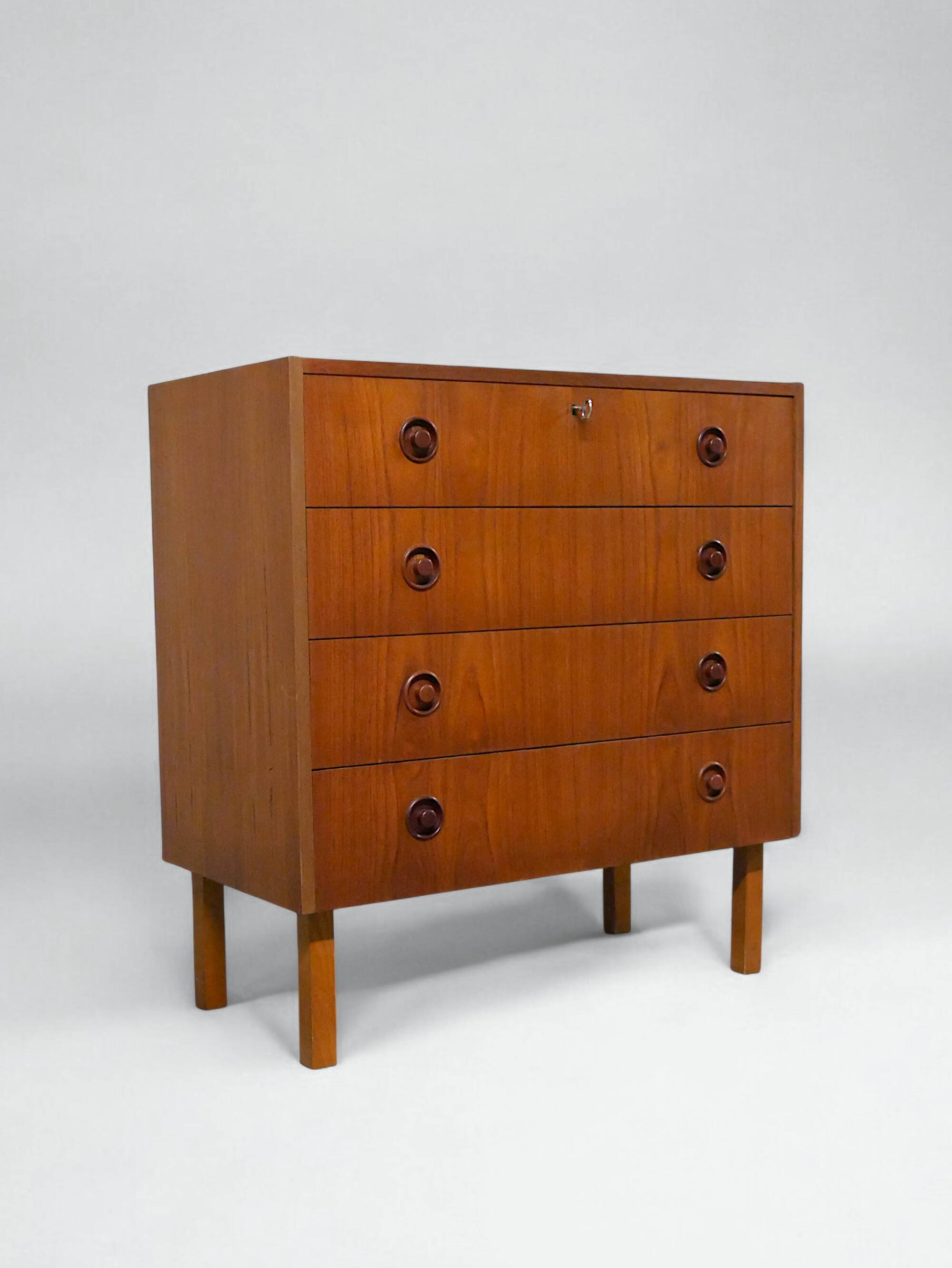 Danish teak chest of drawers - Vintage 1960