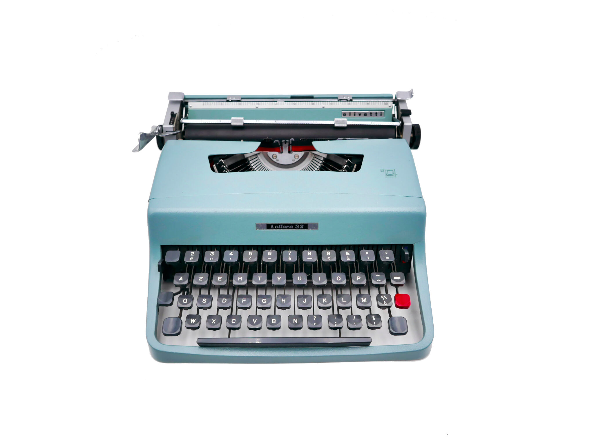 Typewriter Olivetti Lettera 32 green revised ribbon new