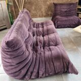 “Togo” set: 3-seater sofa and armchair by Michel Ducaroy for Ligne Roset