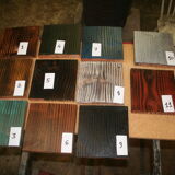 Wood and metal bench