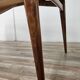 1950s wooden dining table with mirrored top