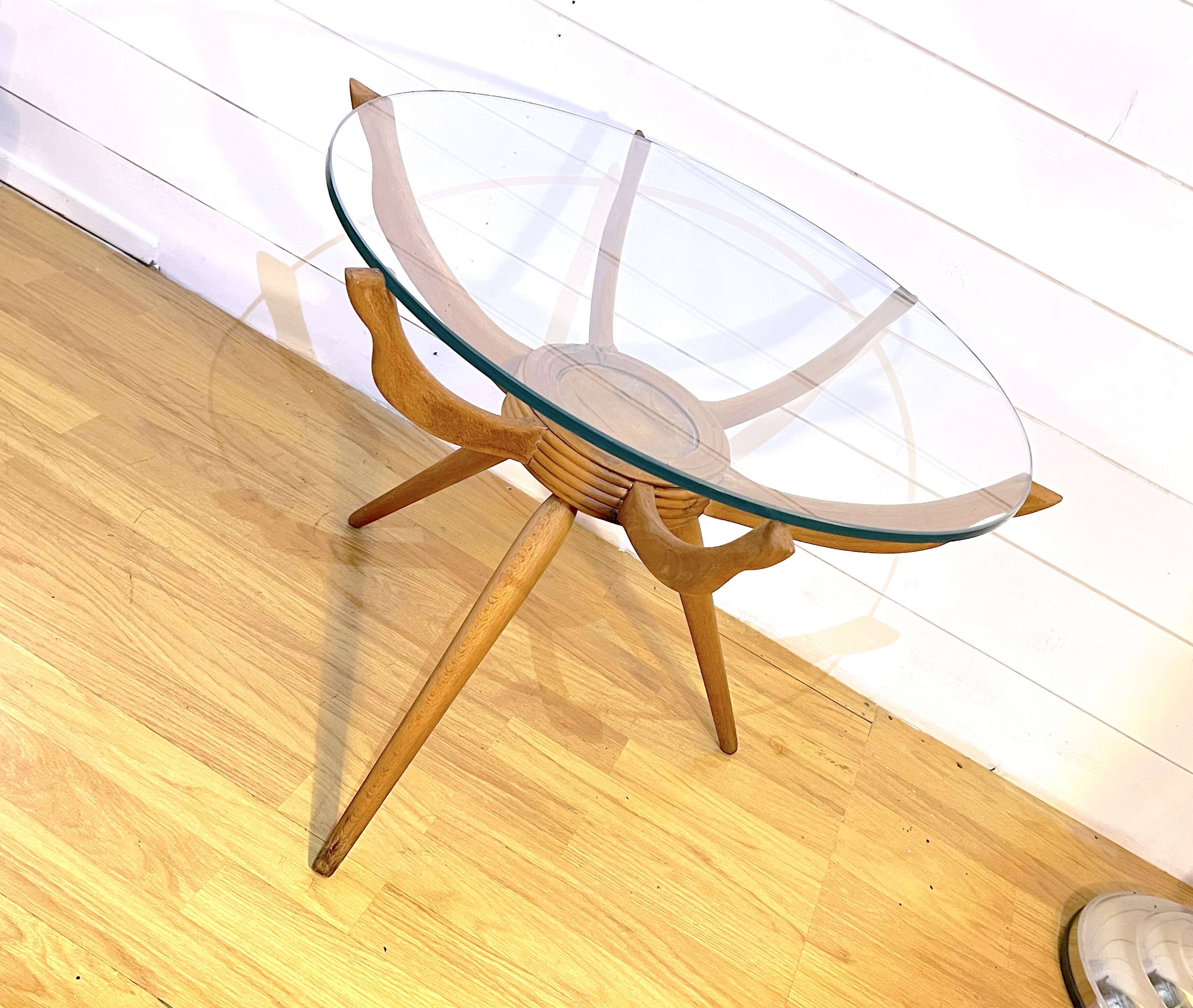 Carlo De Cali, "Ragno" (Spider) coffee table, Italy, 1950s