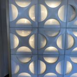 Decorative light panels. Oyster light by Rolf Krüger, 1960s, Set of 15