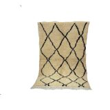 Handmade wool Berber rug 153 x 91 CM