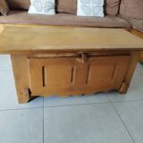 Table basse 120cm porte basculante oregon