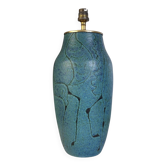 Pied de lampe en céramique émaillée  Meynard, Vallauris, vers 1950-1960