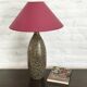 Chulucanas handcrafted ceramic table lamp, Peru, dated 2005