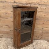 Wall display cabinet in Burmese teak