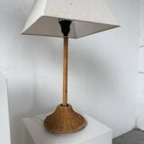 Pair of wicker table lamps from the 60s