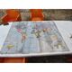 Laminated world map by P. Serryn 1972