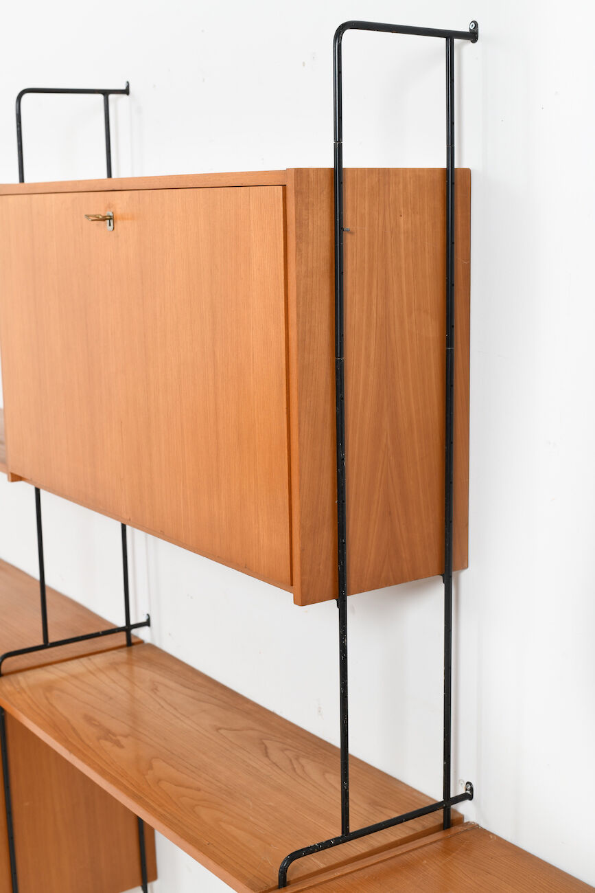 Shelf System Model Omnia in Ash by Ernst Dieter Hilker 1960s