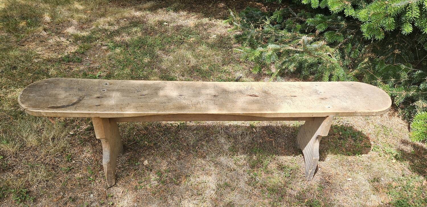 Old country bench