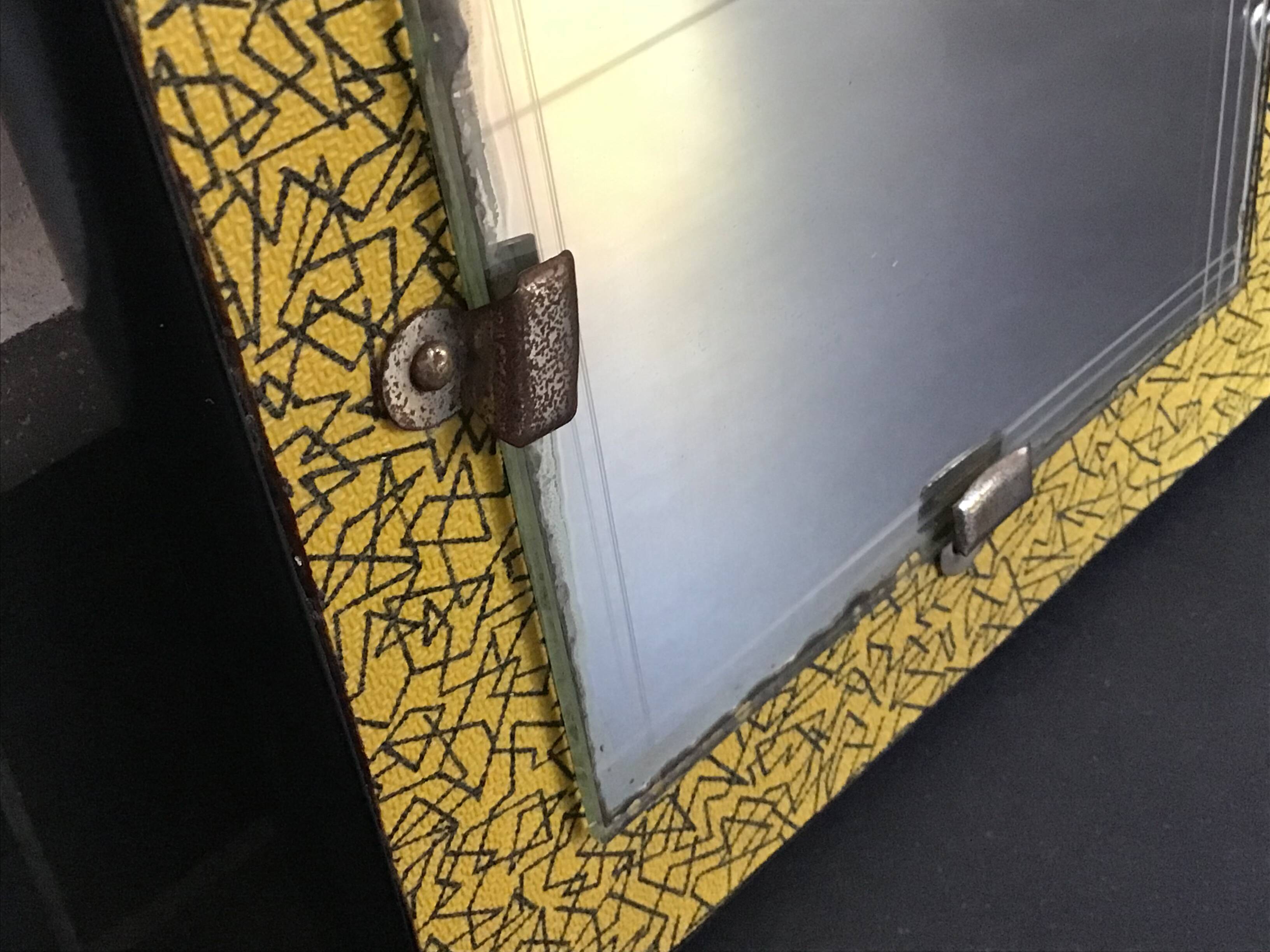 Formica coat rack with mirror, 50s-60s