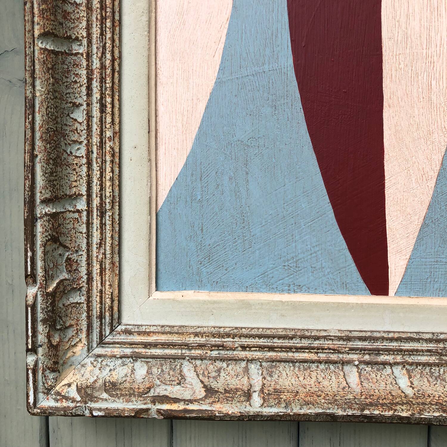 Abstract painting on panel