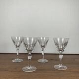 Set of 4 Villeroy & Boch crystal glasses, 20th century.