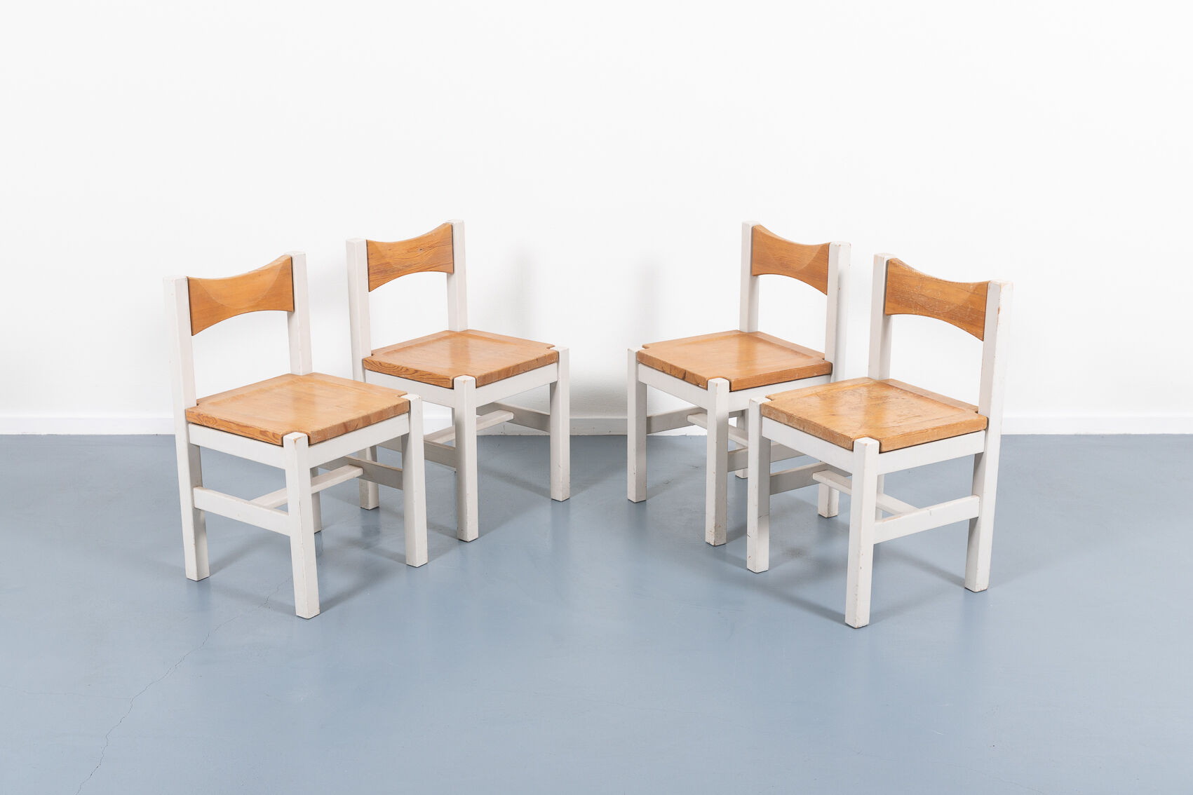 Set of 4 chairs Ilmari Tapiovaara Hongisto by Laukaan Puu 1960
