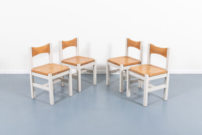 Set de 4 chaises Ilmari Tapiovaara Hongisto par Laukaan Puu 1960