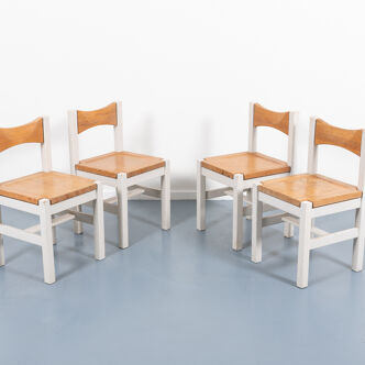 Set de 4 chaises Ilmari Tapiovaara Hongisto par Laukaan Puu 1960