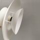 White hanging lamp from the 1980s, produced by Form-Light Denmark.
