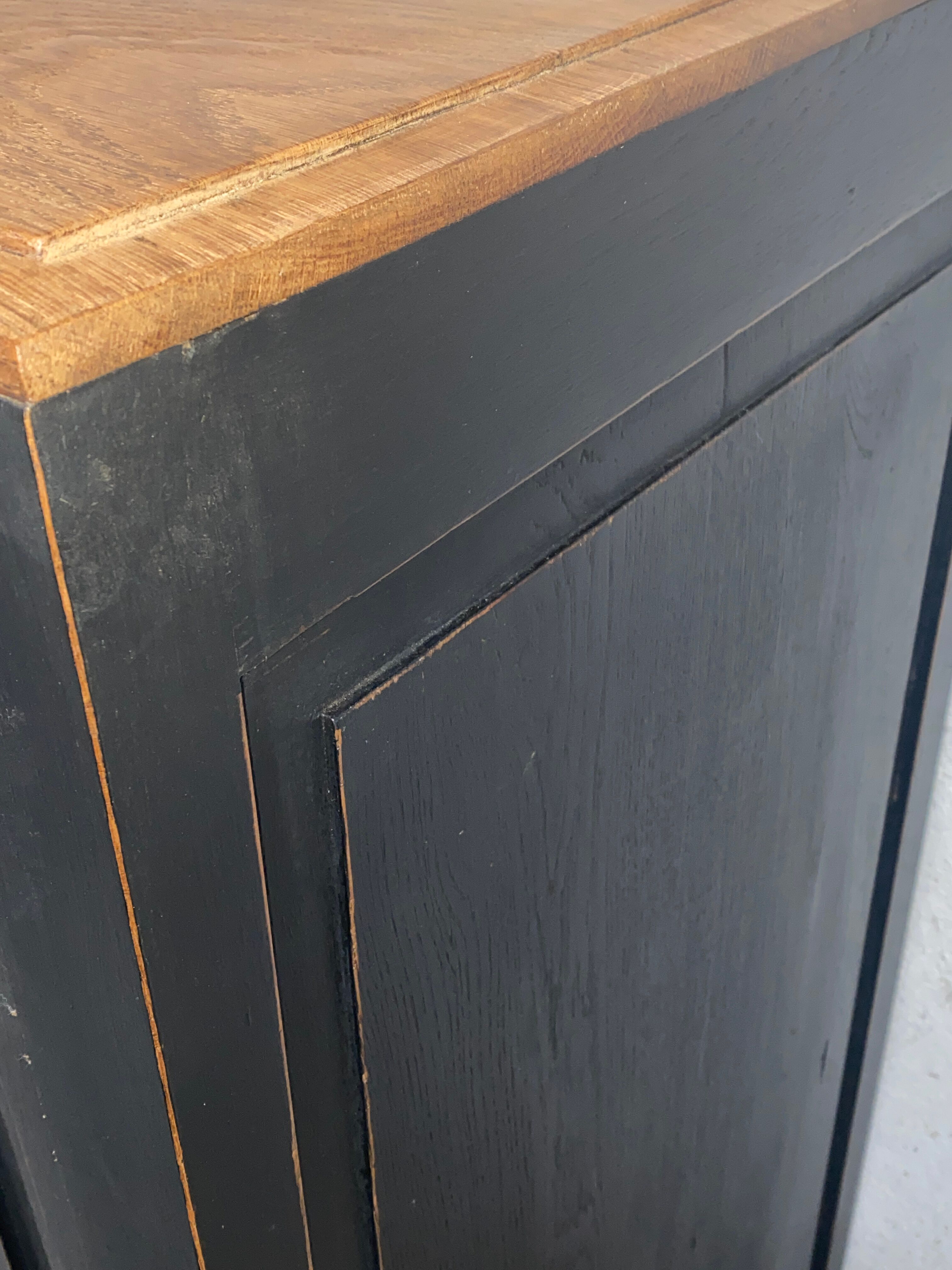 Black Parisian oak sideboard