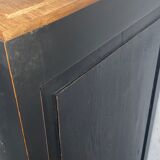 Black Parisian oak sideboard