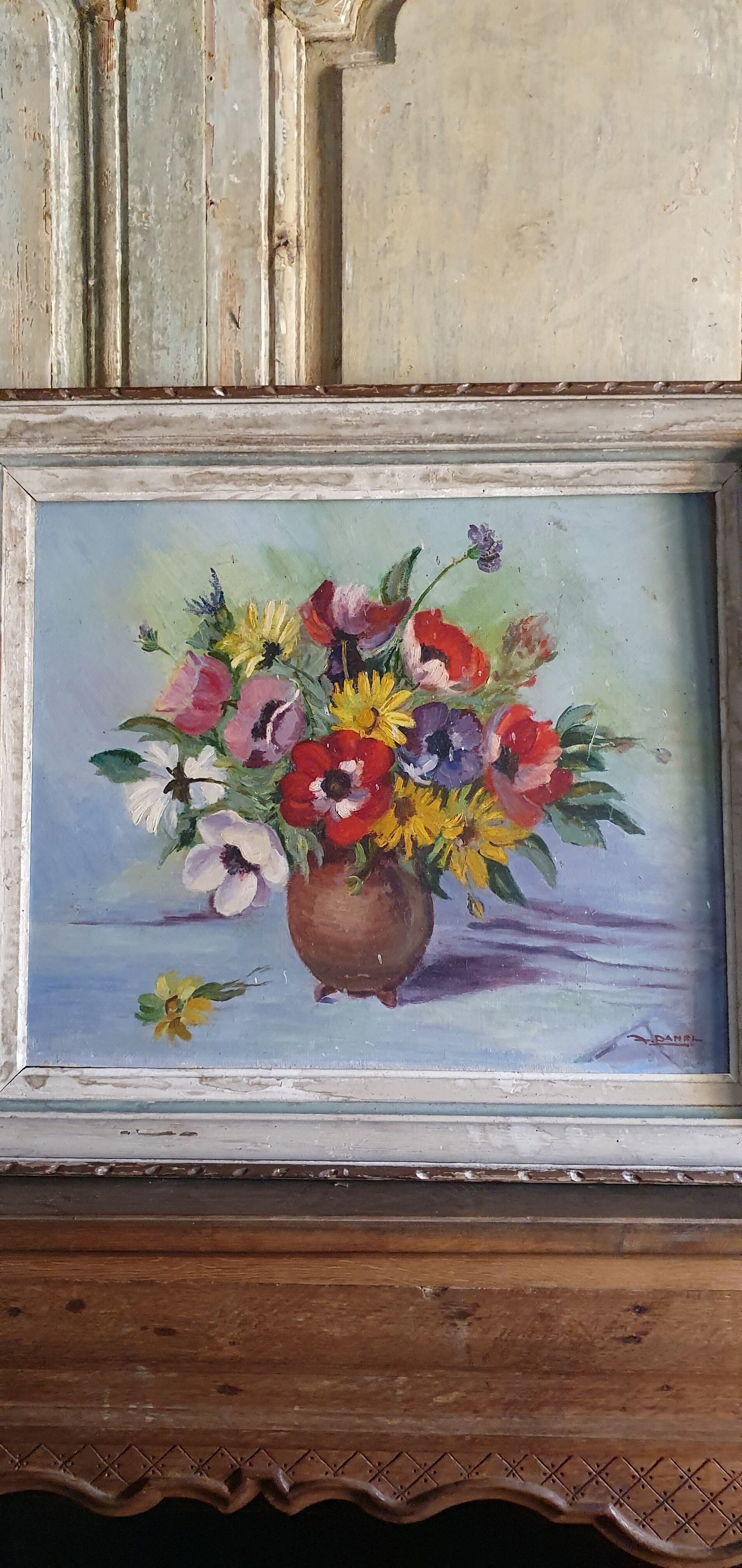 Bouquet de fleurs avec couleurs intenses