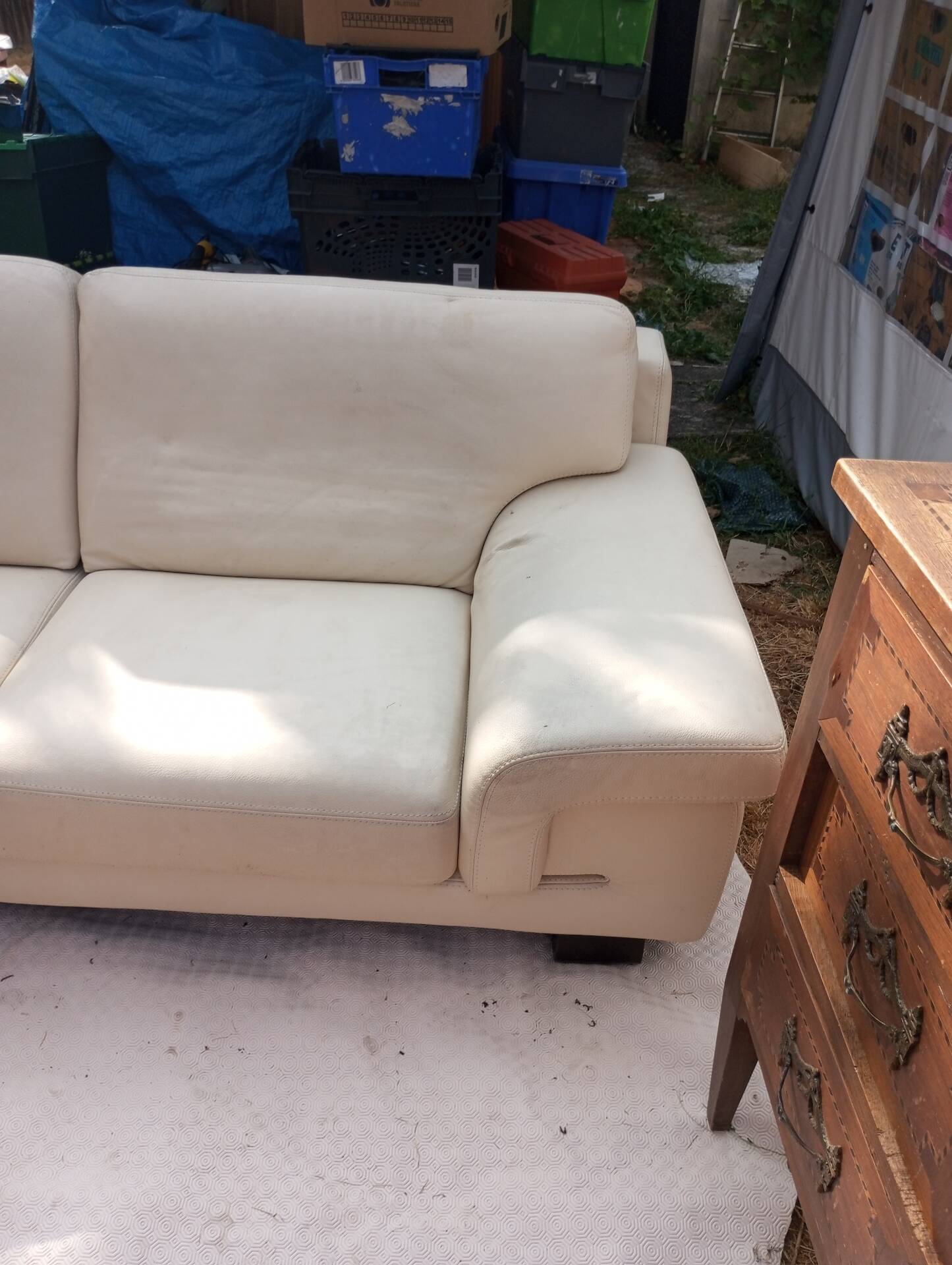 Canapé vintage en cuir 3 place