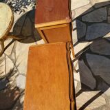 Set of 2 pedestal tables