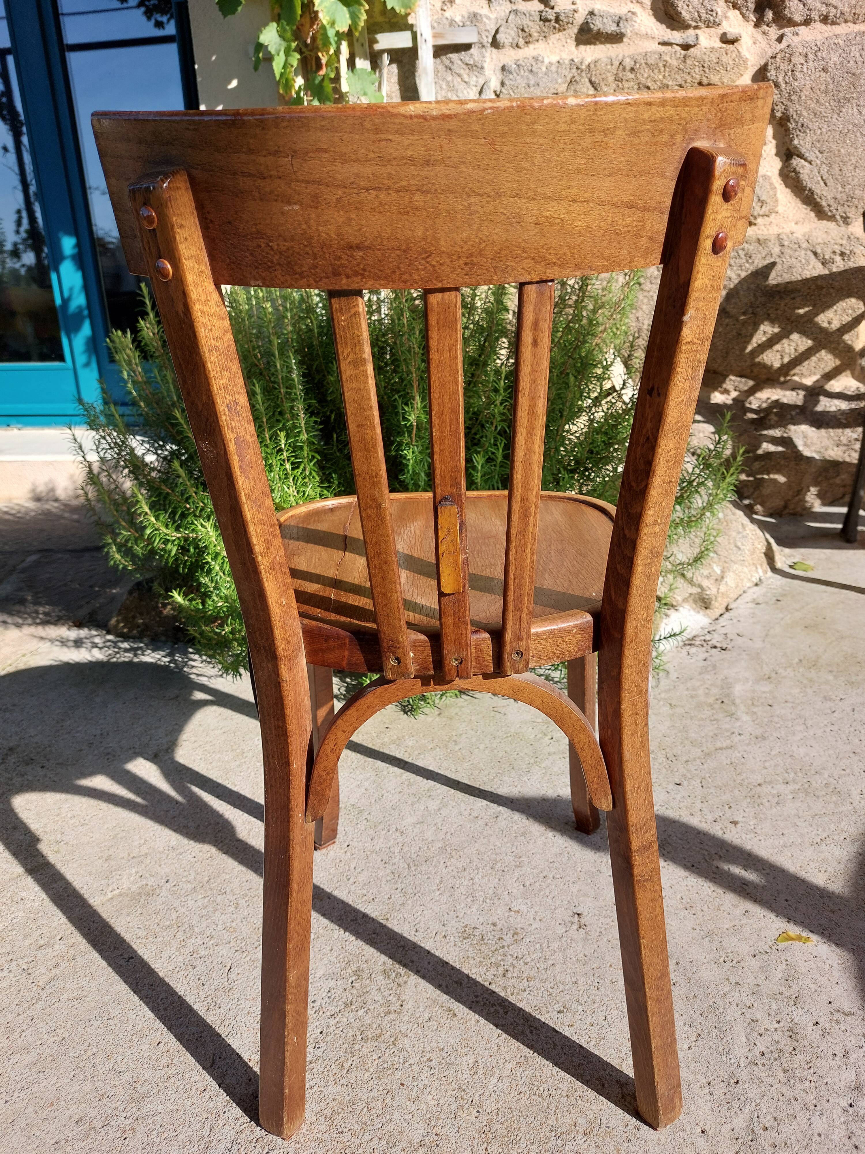 5 vintage Baumann bistro chairs