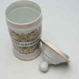 Pharmacy jar "Gum of Barbary", in Limoges porcelain