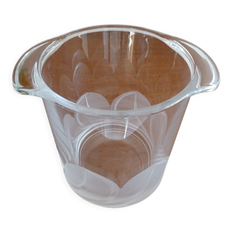 Ice bucket/ice cubes crystal of Arques JG Durand model Florence