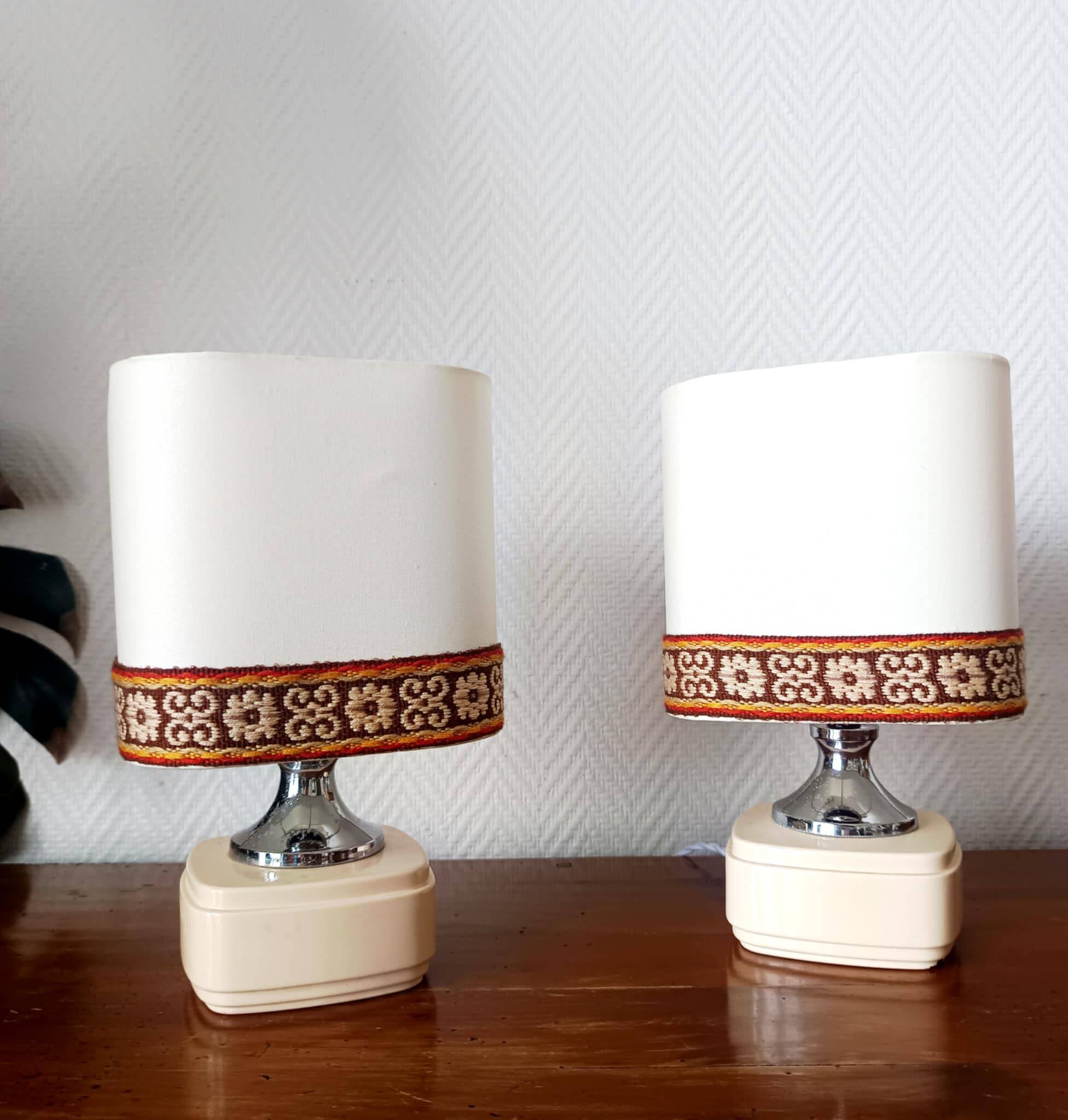 Pair of vintage 1970s lamps