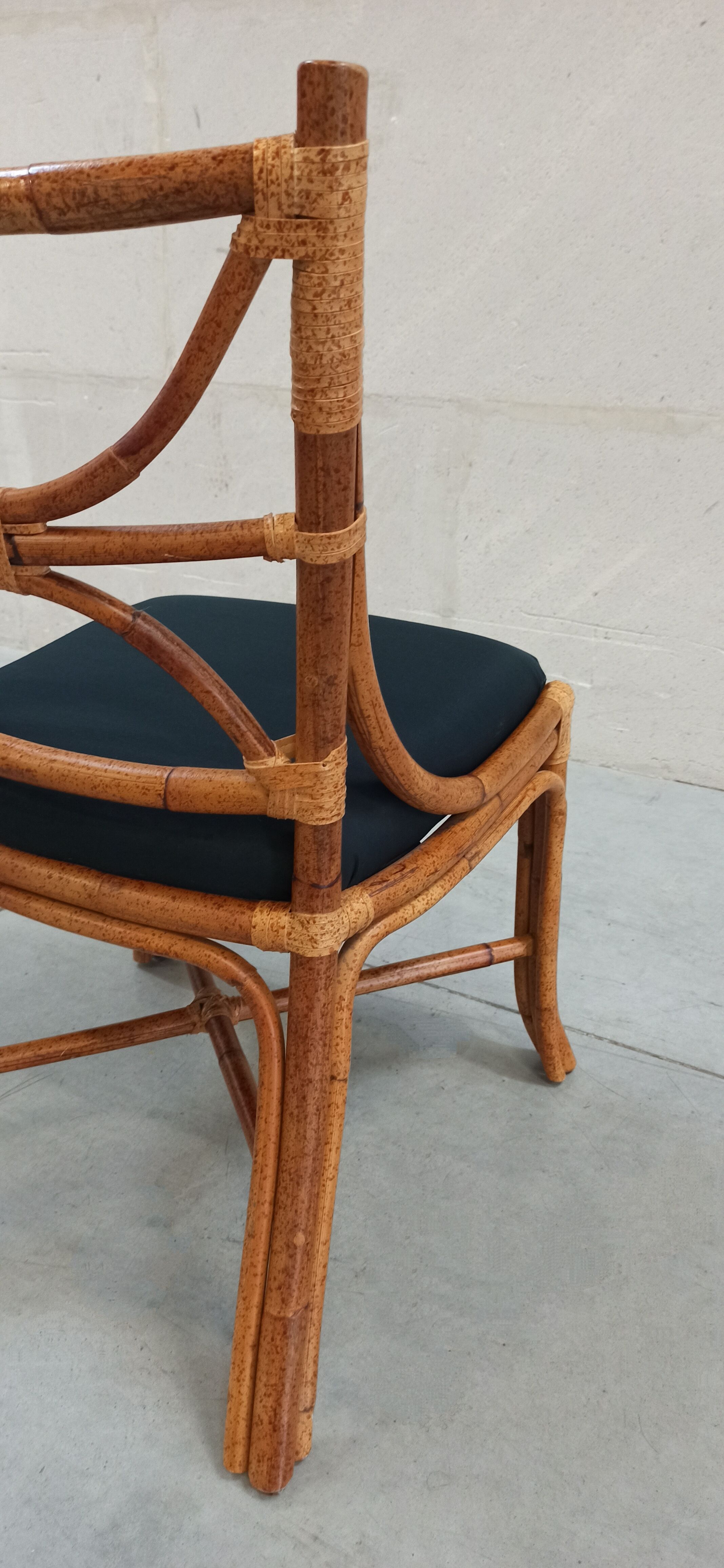 Chaise en bambou Roche Bobois 80's