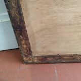 Antique Louis XVI style gilded wood mirror