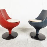 Pair of polaris chairs by Pierre Guariche for Meurop, 1960s