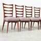 Ensemble de six chaises de salle à manger par Gaston Poisson