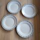 Lot n°1 de 4 assiettes plates BRE PMPS  de Longwy