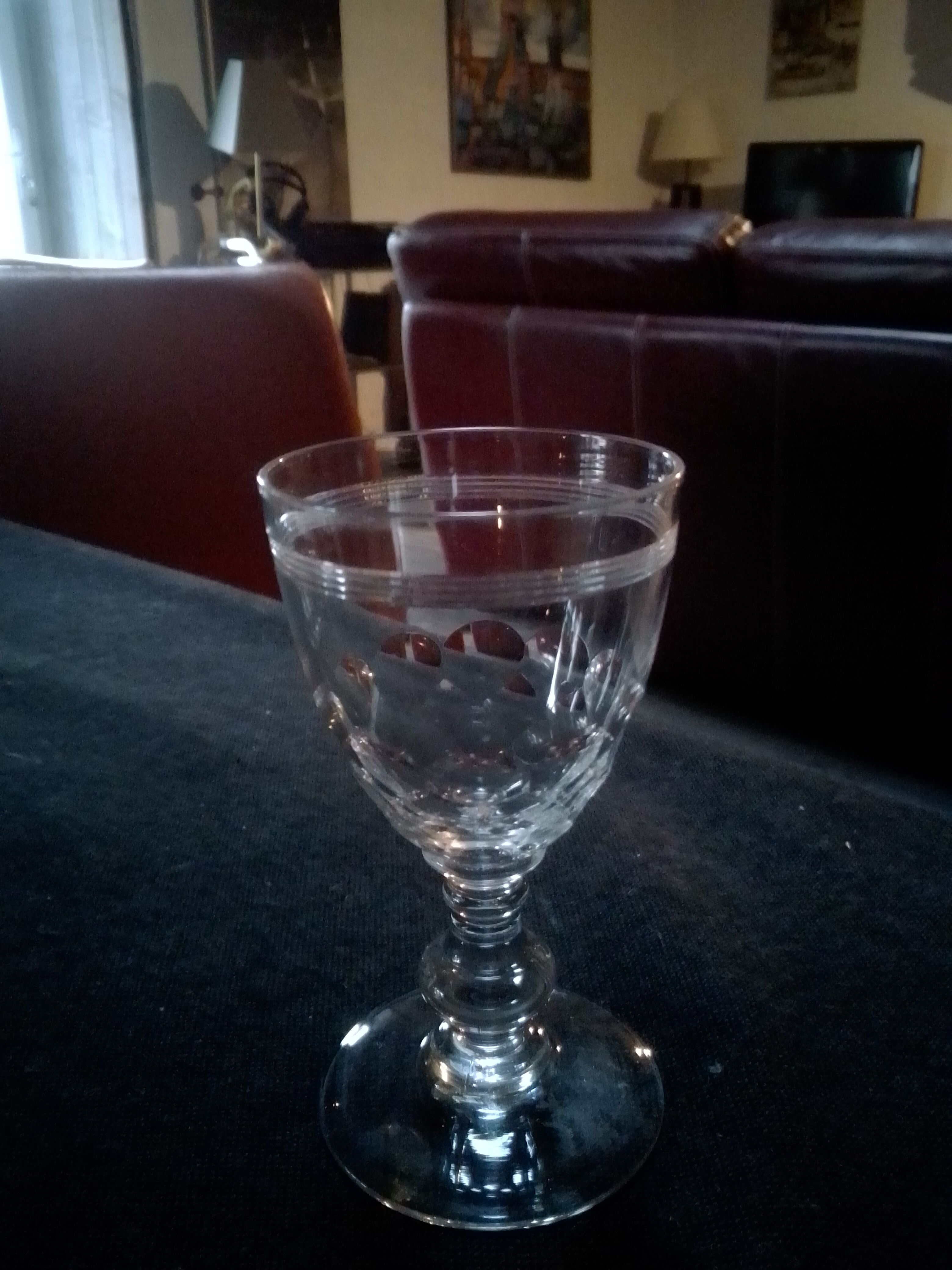 7 Baccarat liqueur glasses