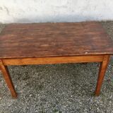 Farmhouse table bistro old trumpet feet