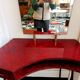 Coiffeuse 1950 formica marbré