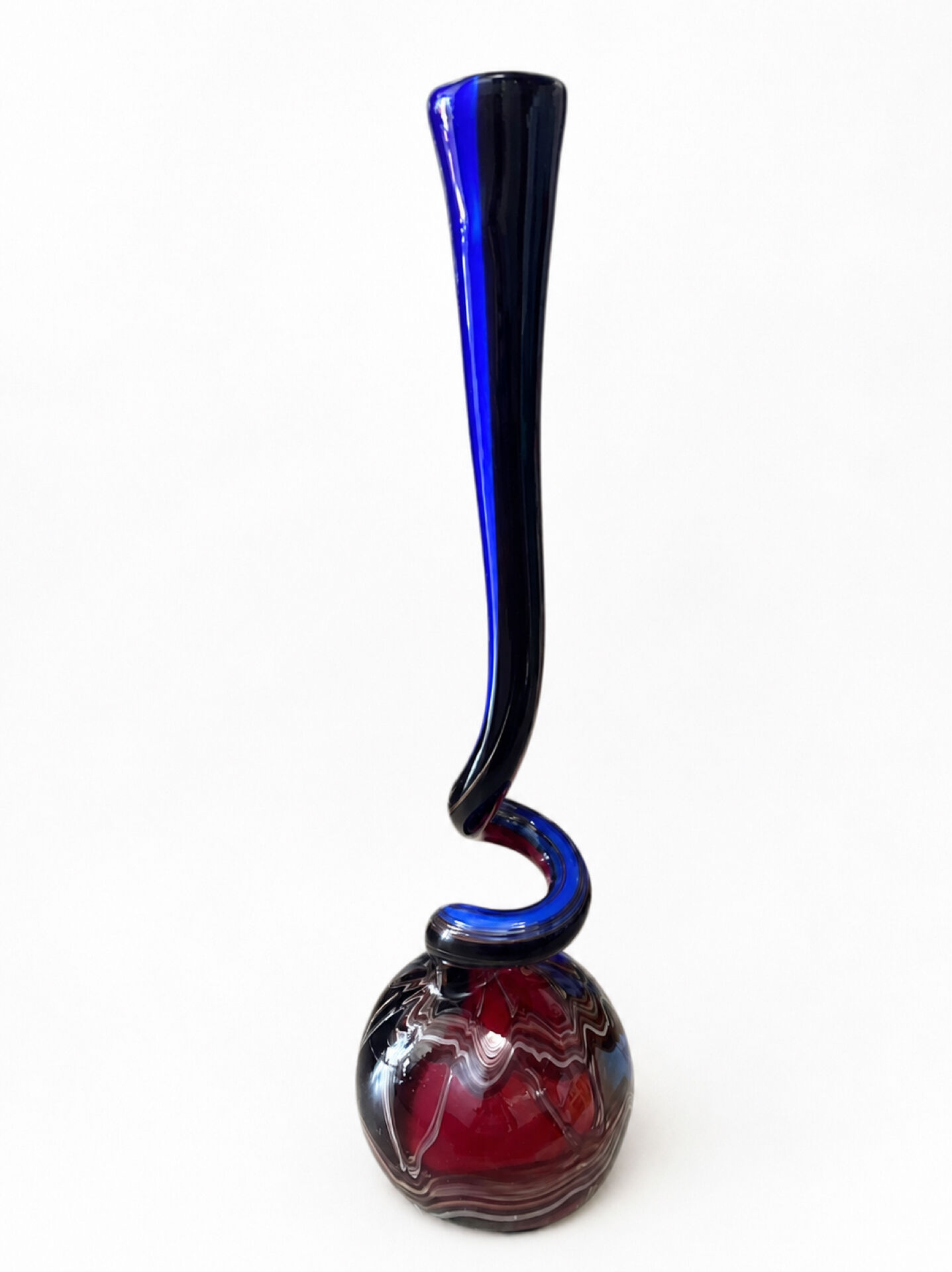 Vase de sol en verre de Murano sculpture 64 cm style mid-century moderne Fenicio Somm