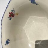 Mary Lou Digoin octagonal salad bowl diameter 28cm dark blue edge