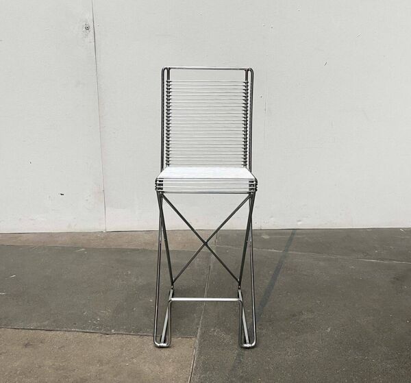 Tabouret de cuisine Postmoderne allemand Kreuzschwinger par Till Behrens pour Meyer Stahlmöbel, années 1980