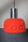 Vintage suspension in orange opaline – 1960s/70s