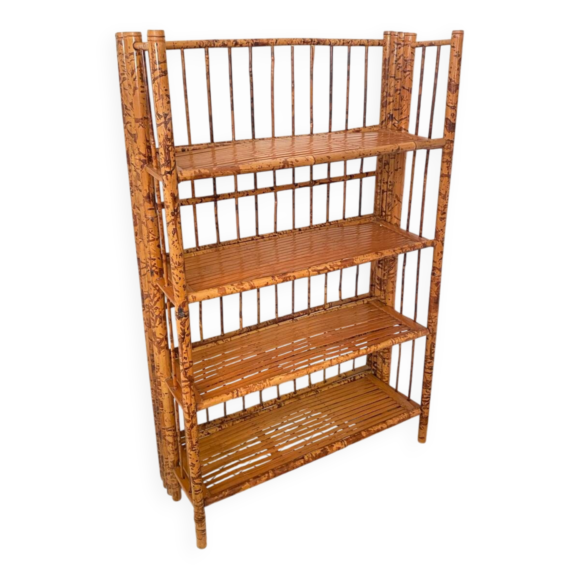 70's foldable bamboo shelf
